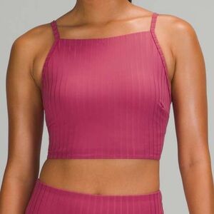 Lululemon Ribbed High Neck Long Line Top